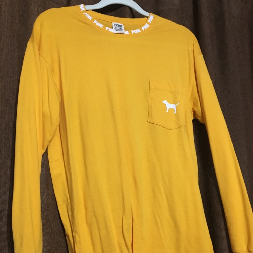 Pink long sleeved tee